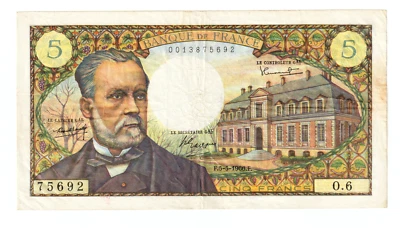 5 Francs PASTEUR (5/5/1966) F.61/01 - TTB++ - Photo 1/2