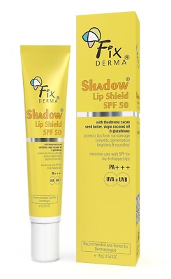 Fixderma Shadow SPF 50 Lip Shield Lip Balm SPF 50 with Seed Butter 15gm