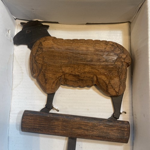 Gancio/agnello asciugamano legno e ferro - Foto 9 di 11