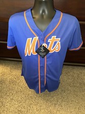 NWT Yoenis Cespedes 52 New York Mets Majestic Coolbase Baseball Jersey Youth XL