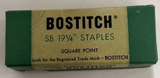 Vintage BOSTITCH Staples SB19 1/4" Square Point