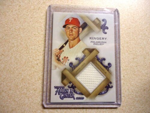2020 TOPPS ALLEN & GINTER SCOTT KINGERY GAME USED JERSEY PHIL PHILLIES FSRA-SKI
