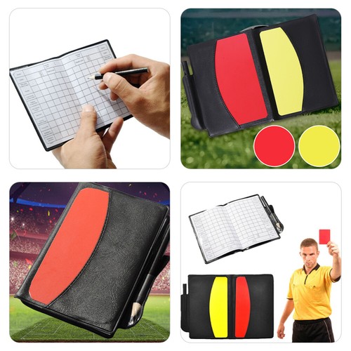 Red Card Yellow Suit Soccer Football Referee Set Accessories Penalty Cards - Imagen 4 de 12