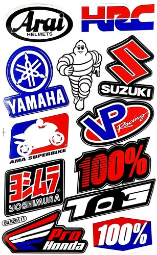 Hoja de pegatinas HRC para calcomanías emblema de vinilo de motocicleta Yamaha 6 piezas - Imagen 6 de 12