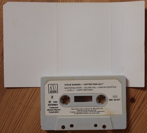 STEVIE WONDER - HOTTER THAN JULY (MOTOWN IMC46037) 1980 PORTUGAL CASSETTE SOUL - Picture 3 of 3