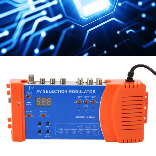AV-Auswahlmodulator PAL NTSC Standard VHF UHF RF Modulator für Heim-TV - Bild 9 von 12