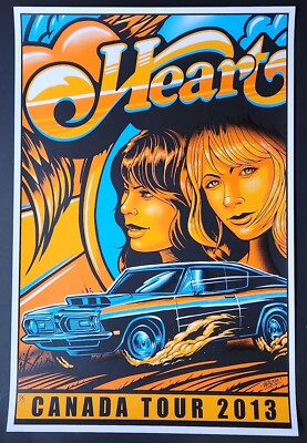 Heart Canada Tour 2013 Poster Print #10/10 by Maxx242 Ann Nancy
