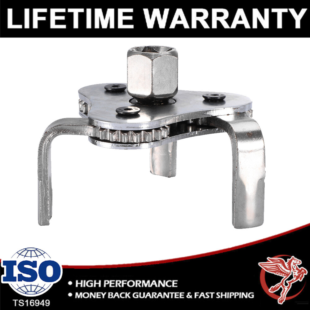 Wrench 3 Jaw Adjustable Oil Filter Removal Tool 1/2" Universal