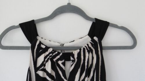 Chico's Womens Sleeveless Maxi Sundress Dress Size 2 L (12) Zebra Stripes #94 - Picture 4 of 11