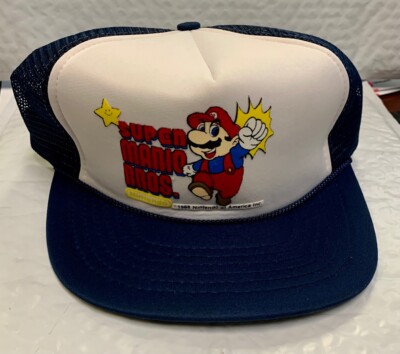 Super Mario Bros Nintendo Licensed Hat Authentic 1988 Vintage Snap Back Cap New