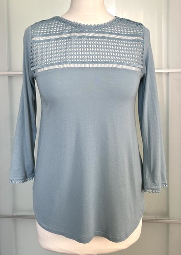 Top Jersey pale blue By H&M , Size XS . Fits Uk 6-8. Good Cond - Picture 3 of 9