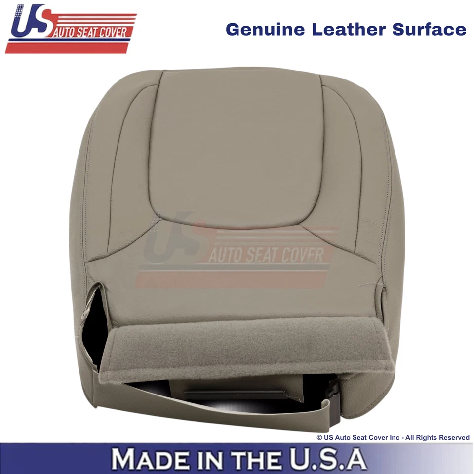 Cubierta de asiento inferior de cuero marrón topo para Dodge Ram 2500 Laramie 2004-2005 Foto 4 de 4