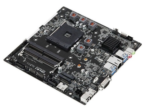 For ASROCK A320TM-ITX Motherboard A320 AM4 2*DDR4 32G HDMI M-ITX Tested ok - Picture 2 of 3