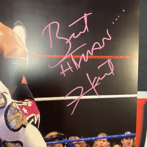Bret The Hitman Hart Signed 11x14 Photo Sharpshooter Wwe Wwf PSA COA - Picture 2 of 4