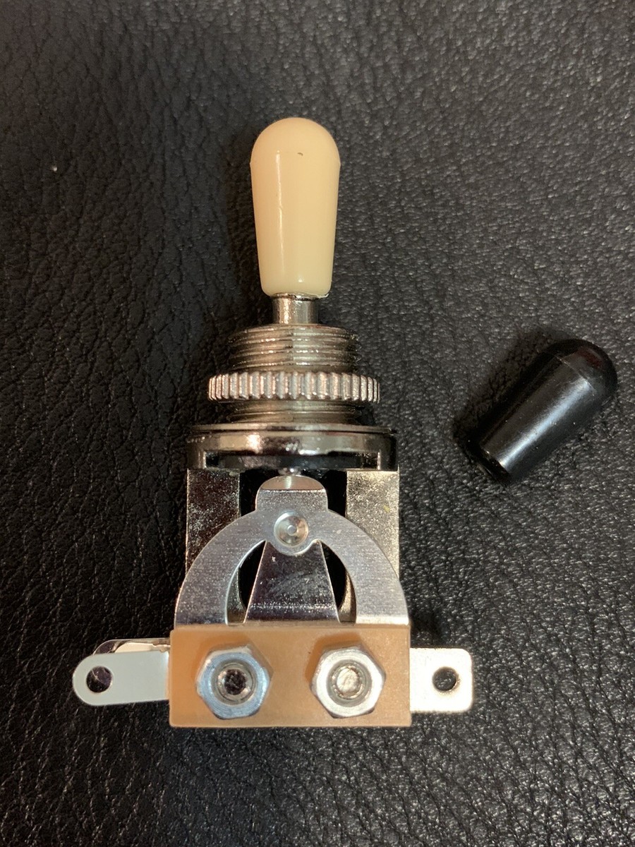 USA SELLER IBANEZ 3Way Toggle Switch, Straight Black & Cream