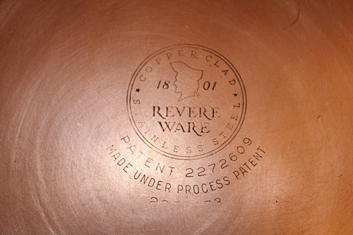 REVERE WARE Hohe Soßenpfanne Kupfer plattiert Boden Vintage vor 1968 Prozess Patent - Bild 10 von 12