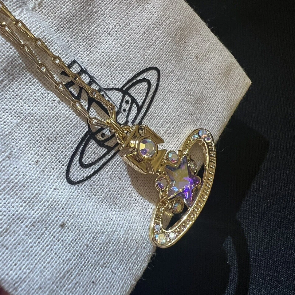 Cadena Collar Vivienne Westwood Astrid Estrella Oro Foto 2 de 4