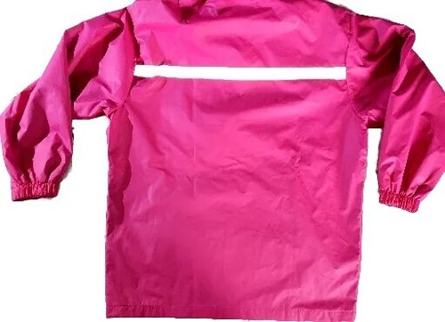Martha's Vineyard Size XL Girls) 14/16 Pink Black Dog Hooded Rain Jacket Coat - Picture 9 of 12