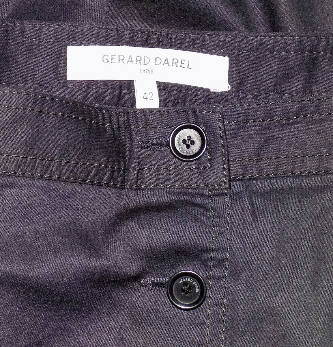 Jupe Mi-longue Gérard Darel En Coton Bleu Foncé - Taille 42, Occasion Très Bon état