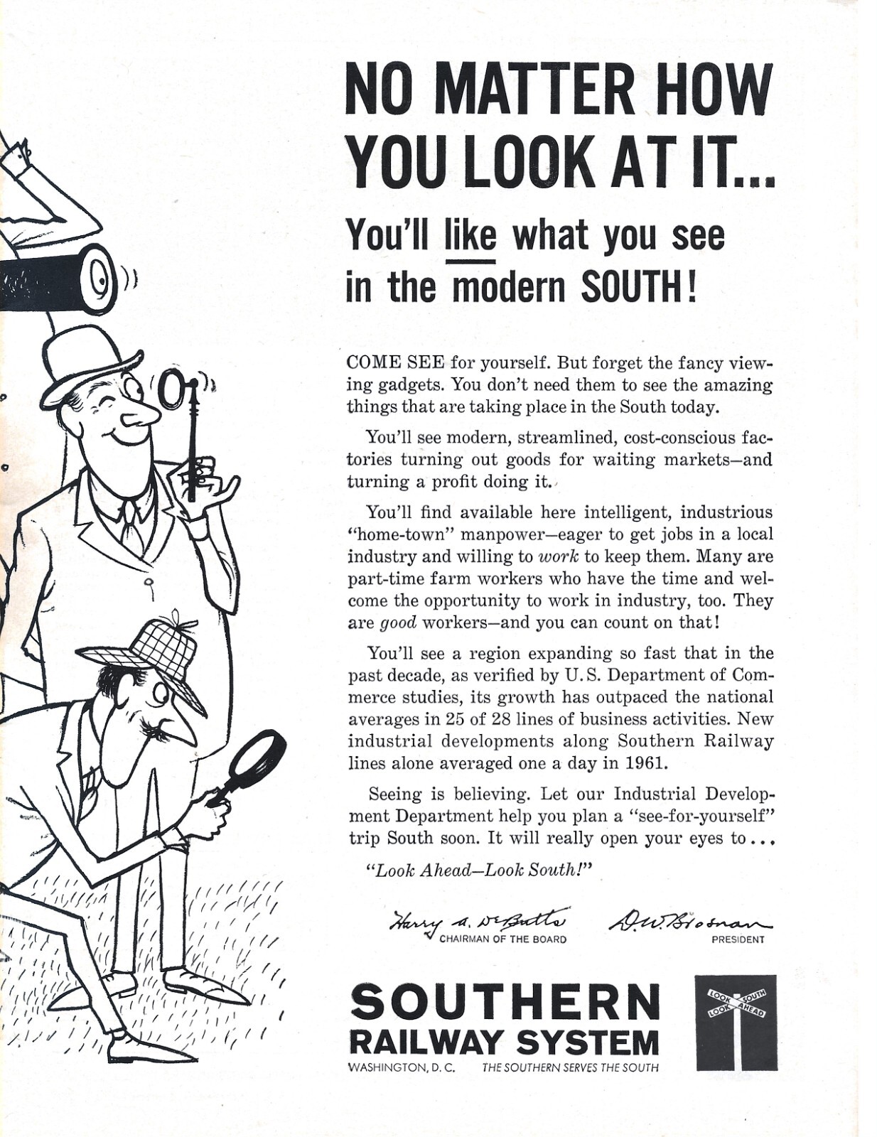 1962 SOUTHERN RAILWAY SYSTEM PRINT AD 