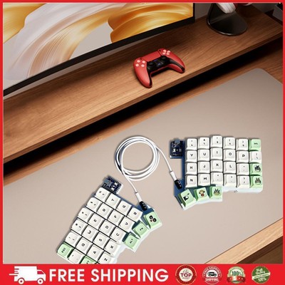 Split Tastatur Wired Ergonomics Keyboard Hot Swap Support QMK/Fläschchen für PC 
