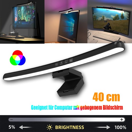 LED Computer Monitor Lichtleiste RGB Bildschirm Schreibtischlampe Für Gebogenem