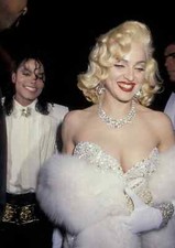 BEAUTIFUL MADONNA & MICHAEL JACKSON 8X10 Photo
