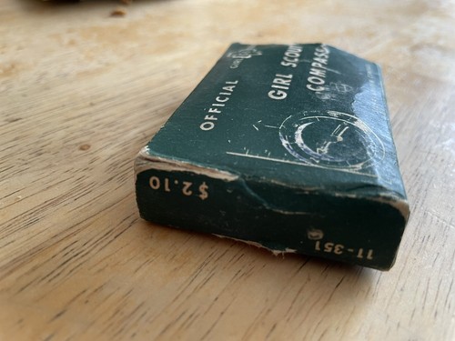Bussola vintage ufficiale Girl Scout Silva System in scatola originale - Foto 6 di 8