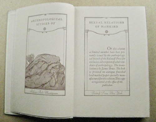 Paolo Mantegazza Sexual Relations of Mankind Falstaff Press 1st ed 1932 - Picture 2 of 12
