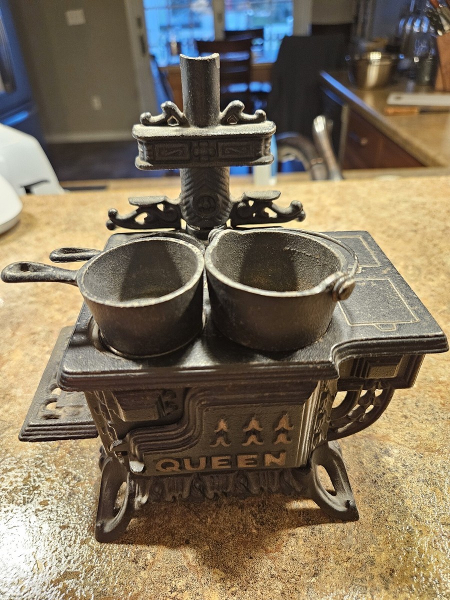 バーベキュー・調理用品 Antique Cast Iron Stove Antique Rustic