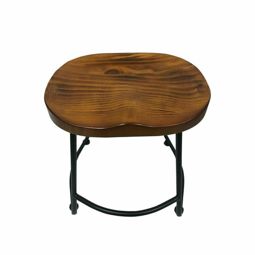 Bar Stool Industrial Stool Wood Dining Pub Chair Metal Frame Home - Picture 4 of 20
