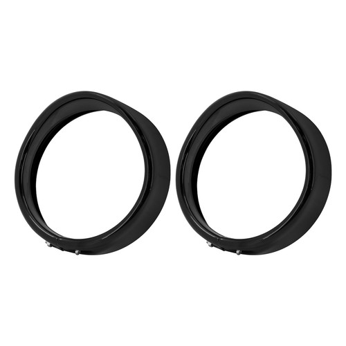4.5'' Passing Fog Light Visor Bezel Trim Ring For Harley Dyna Softail Touring - Bild 5 von 13