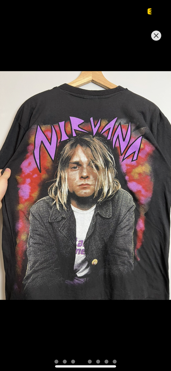 90s Nirvana Nevermind Kurt Cobain Grunge Band Tee Hype Large 90s Nirvana Nevermind Kurt Cobain Grunge Band Tee Hype Large