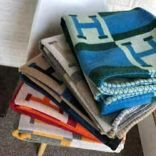 New Wool Cashmere Throw Plaid Blankets pillow Sofa Bedding Shawl Xmas Gift - Bild 9 von 37
