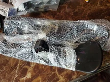 Qiilu 2-in-1 Skating Scooter Ski Board Sled Black Pair 