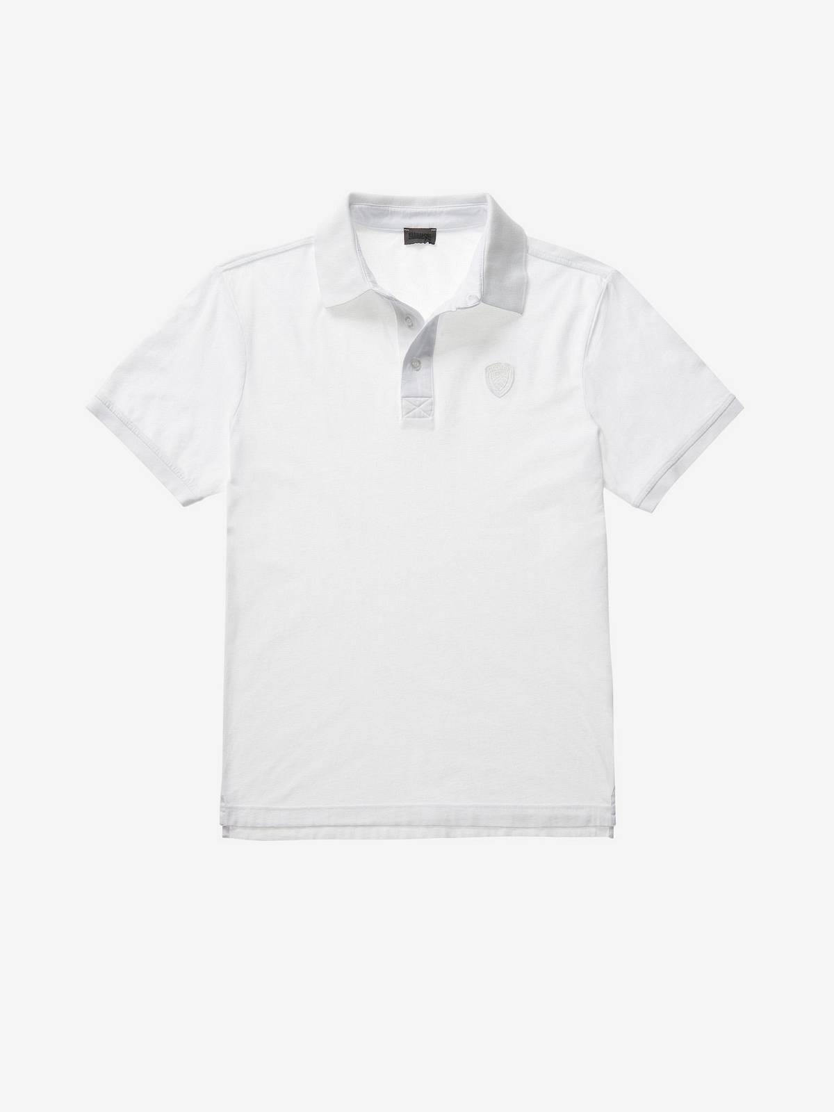 Blauer Polo Manica Corta из джерси Cotone Bianco - Талья и Аббильяменто 16090₽