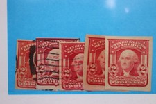 US 2c Washington Scott sc 320 320b 320c 320a 320ad imperf color ink variety lake