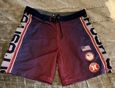 HURLEY Phantom USA Olympics Men's Size 30 Board Shorts FREE SHIPPING