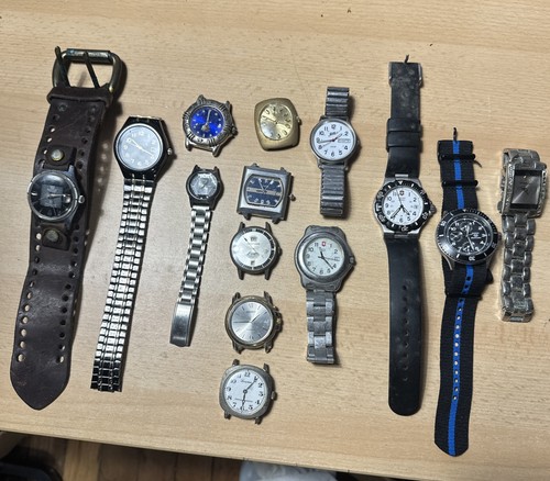 Vintage Watch Lot Of 14 Untested
