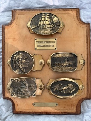 The Great American Buckle Collection by the Heritage Mint Ltd. Solid Brass USA 