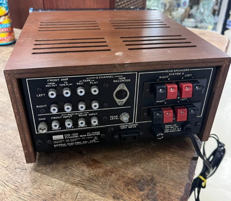 Sansui QS-100 4-Channel Rear Amplifier AC100V 50Hz/60Hz 85W