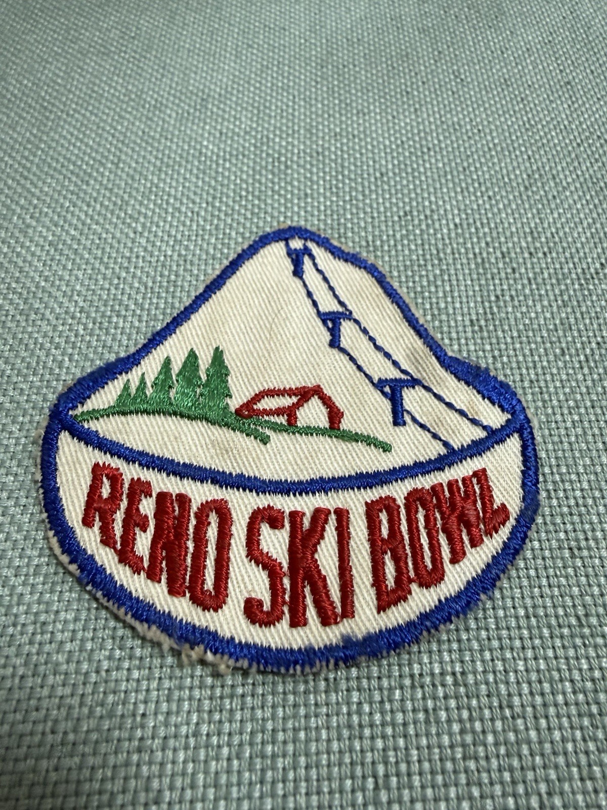Vintage Reno Ski Bowl Ski Patch -  Nevada Retro Badge VTG