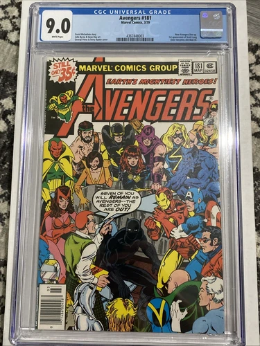 Avengers 181 CGC 9.0 First App Scott Lang New Avengers Lineup 1979