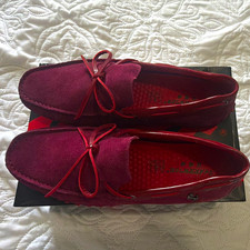 Nike Mens Burgundy Suede Lace-Up Loafer 9.5 C...