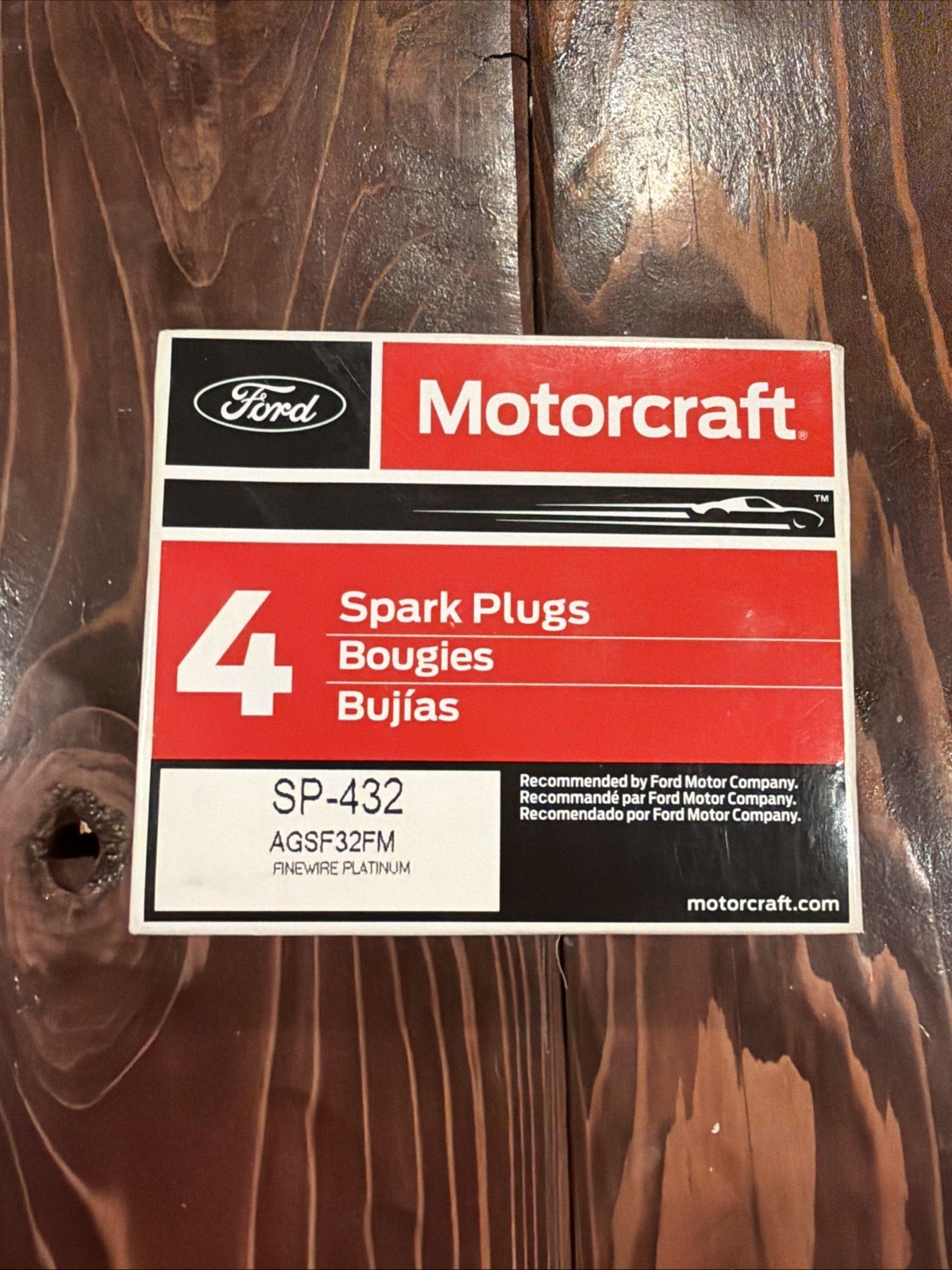 Motorcraft SP-432 Finewire Platinum Spark Plugs 4-Pack OEM Ford/Lincoln/Mercury