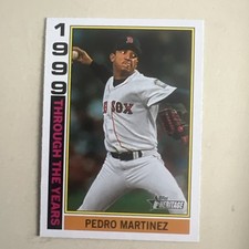 2025 Topps Heritage PEDRO MARTINEZ  Through the Years - RED SOX- TTY-14 (PWE)