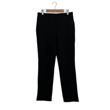 Quince Womens Black Ultra Stretch Ponte Straight Leg Pants Small Petite New