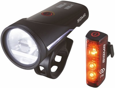 Beleuchtungsset  Sigma Aura 100 USB Scheinwerfer + Blaze Link Rücklicht