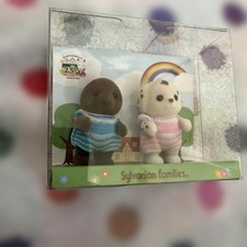 Sylvanian Families 25th Anniversary Brown Mole and Dalmatian Baby Set Unopened