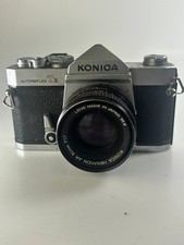 UNTESTED AS-IS: Konica Autoreflex T3 35mm SLR Camera - Hexanon AR 50mm f/1.7 Len